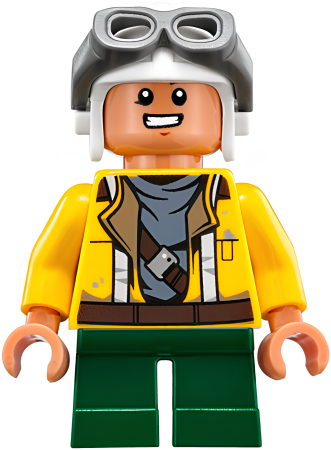 Минифигурка Lego Star Wars Rowan - Yellow Jacket, Aviator Cap and Goggles sw0753 U